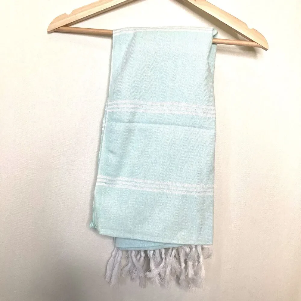 Ella Lou Bliss Organic Turkish Beach Towel 100% Organic Cotton Hand- Loomed NEW